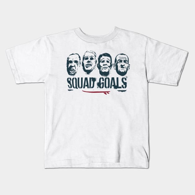 four faces member squad goals Kids T-Shirt by Madisen Harvey